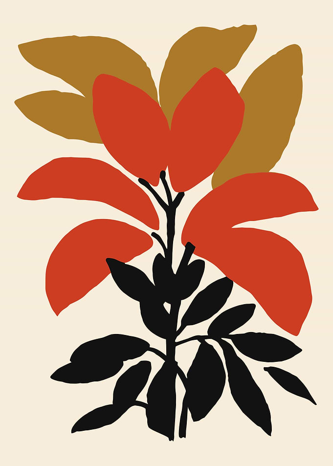 Abstract Floral Illustration