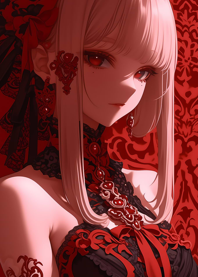 Anime Girl in Red