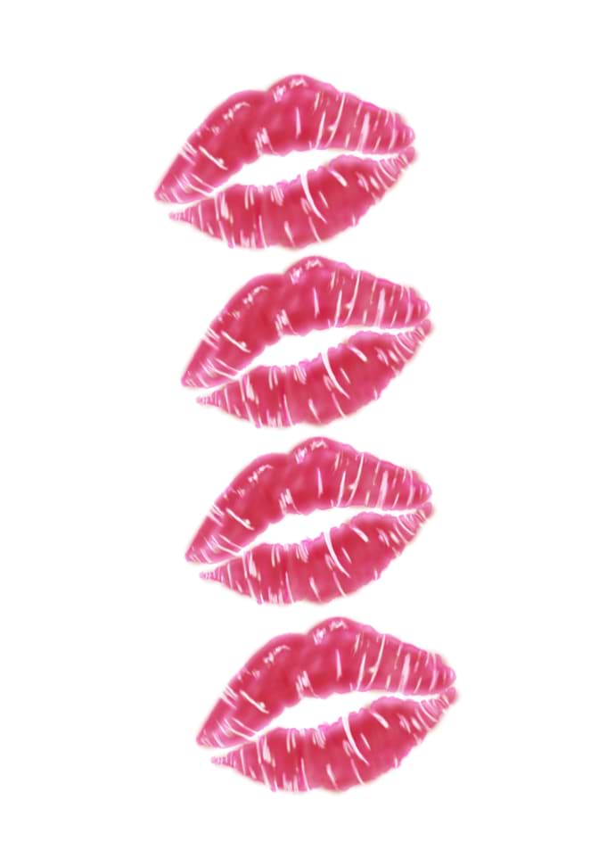 Lipstick Kiss Marks