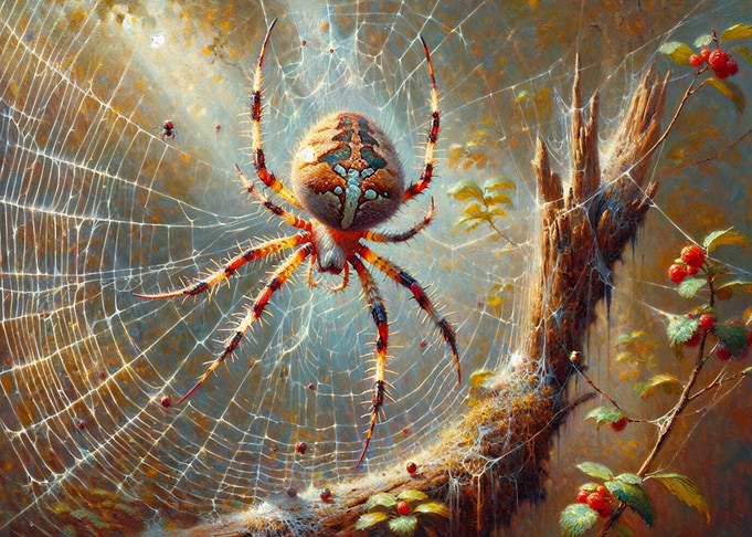 Spider Web Painting