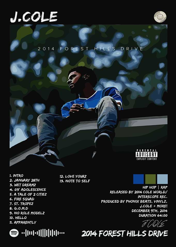 J Cole 2014 Forest Hills Drive