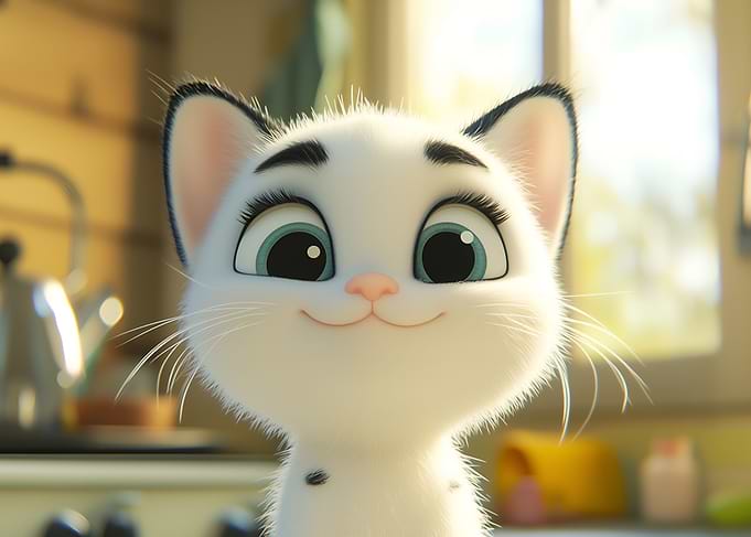 Cute Cartoon Cat