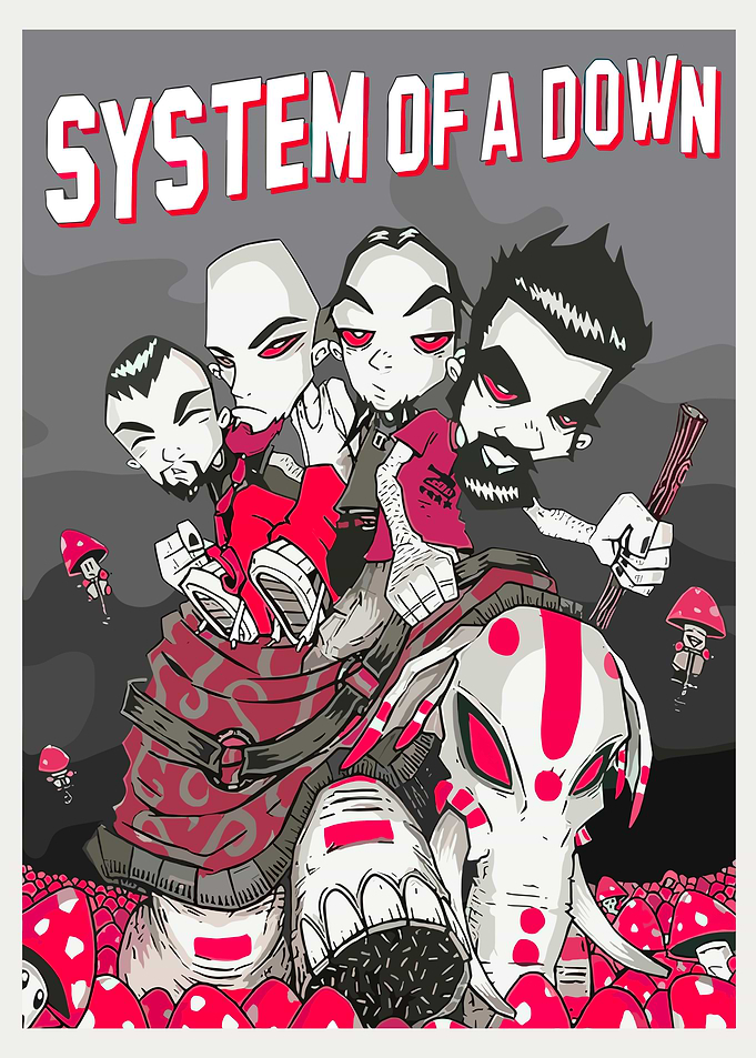 System of a Down Band Poster