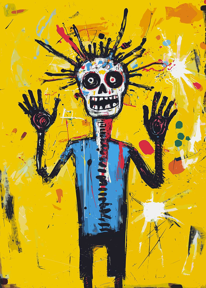 Peek A Boo Skull Figure