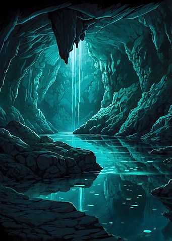 Ethereal Cave Lake