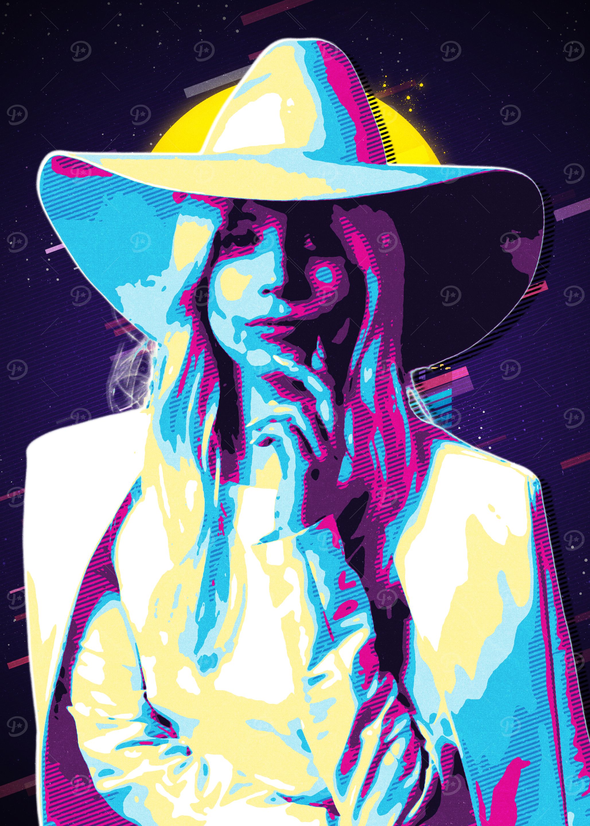 Lady Gaga Retro Pop Art