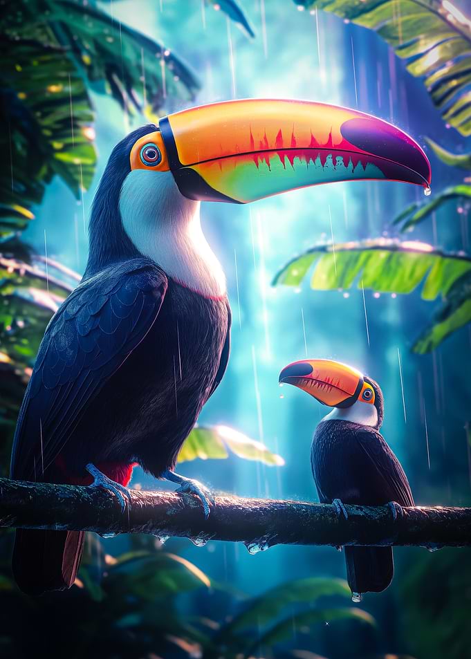 Toucans in the Rain