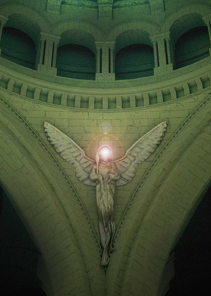 Angel Sculpture in Cathedral