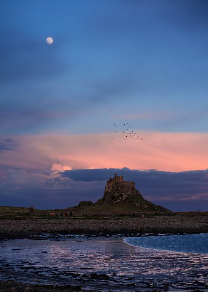 Castle at Sunset (Holy Island, UK)