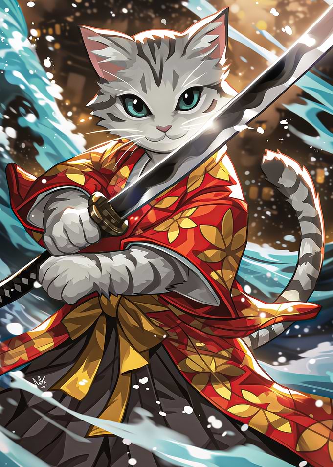 Feline Warrior's Dance