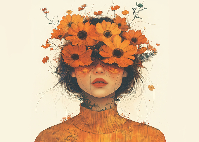 Woman with Flowers