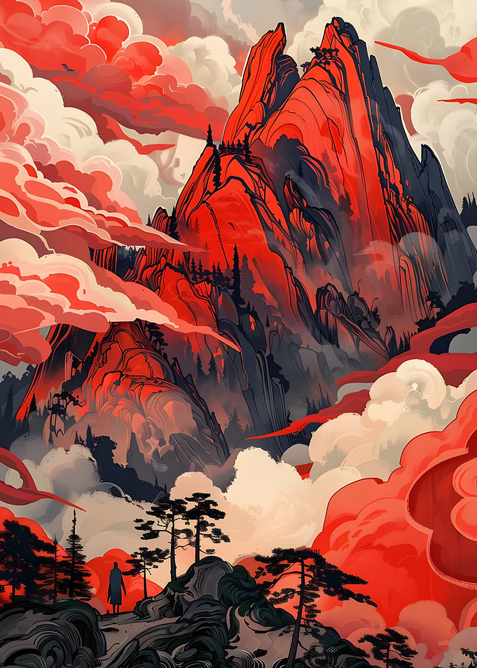 Red Mountain Landscape
