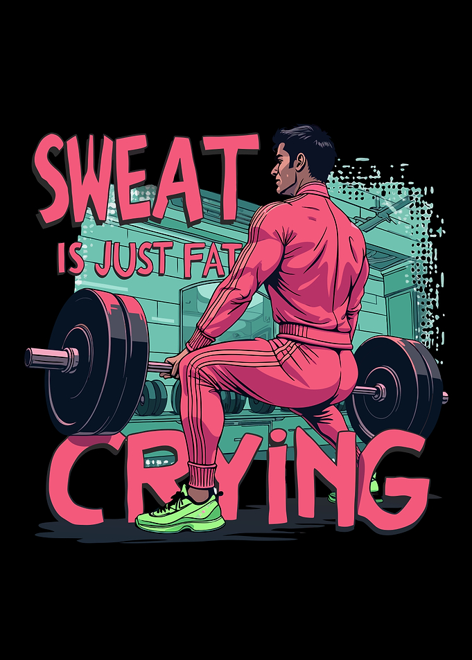 Sweat Is Just Fat Crying - Motivational Gym