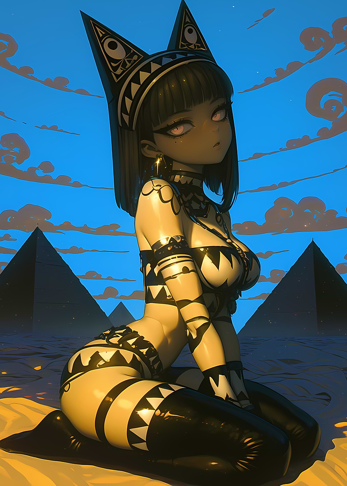 Egyptian Goddess Anime Girl