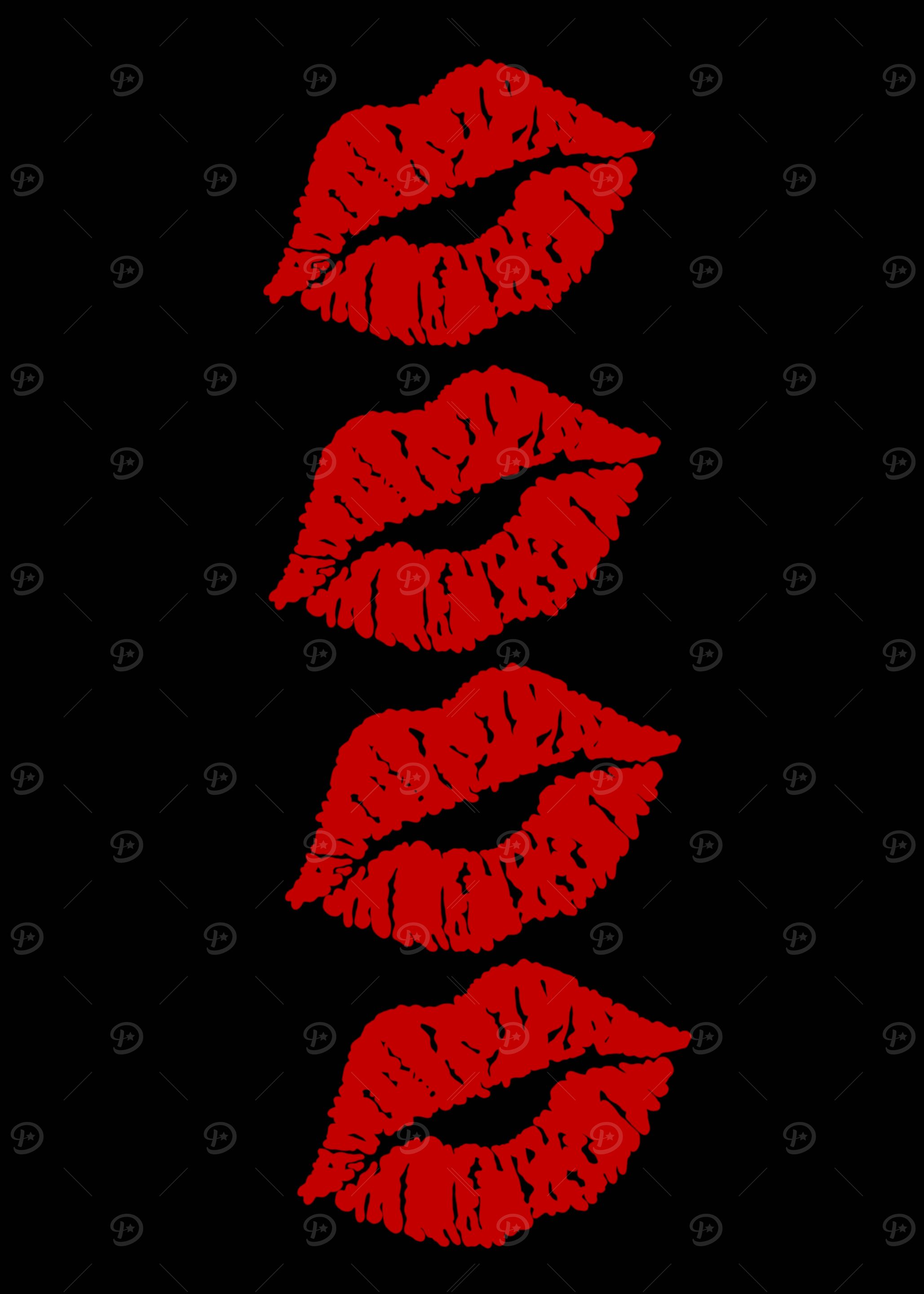 Red Lips Print
