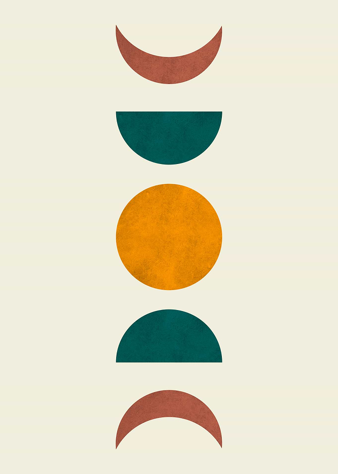 Abstract Moon Phases