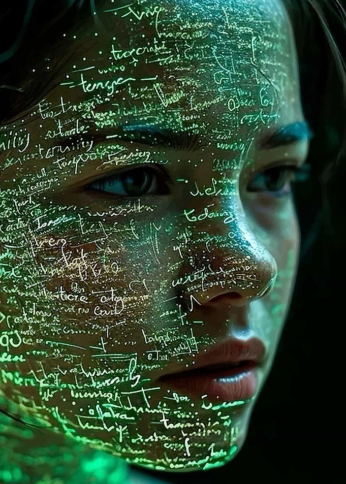 Woman with Equations