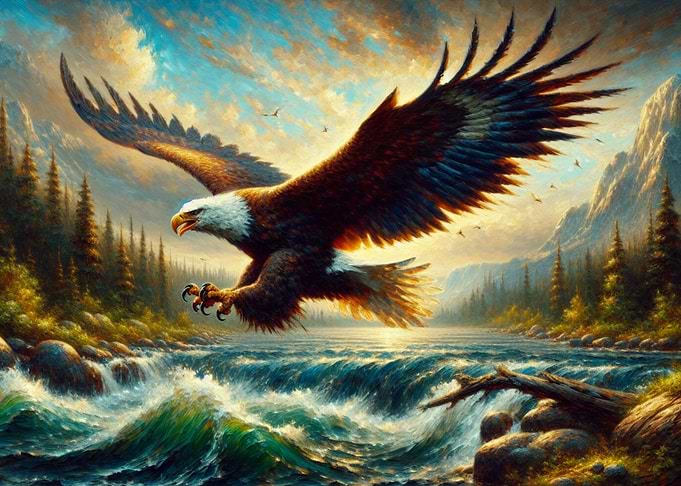 Majestic Eagle Soaring