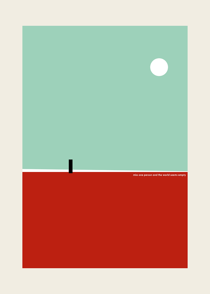 Minimalist Beach Landscape