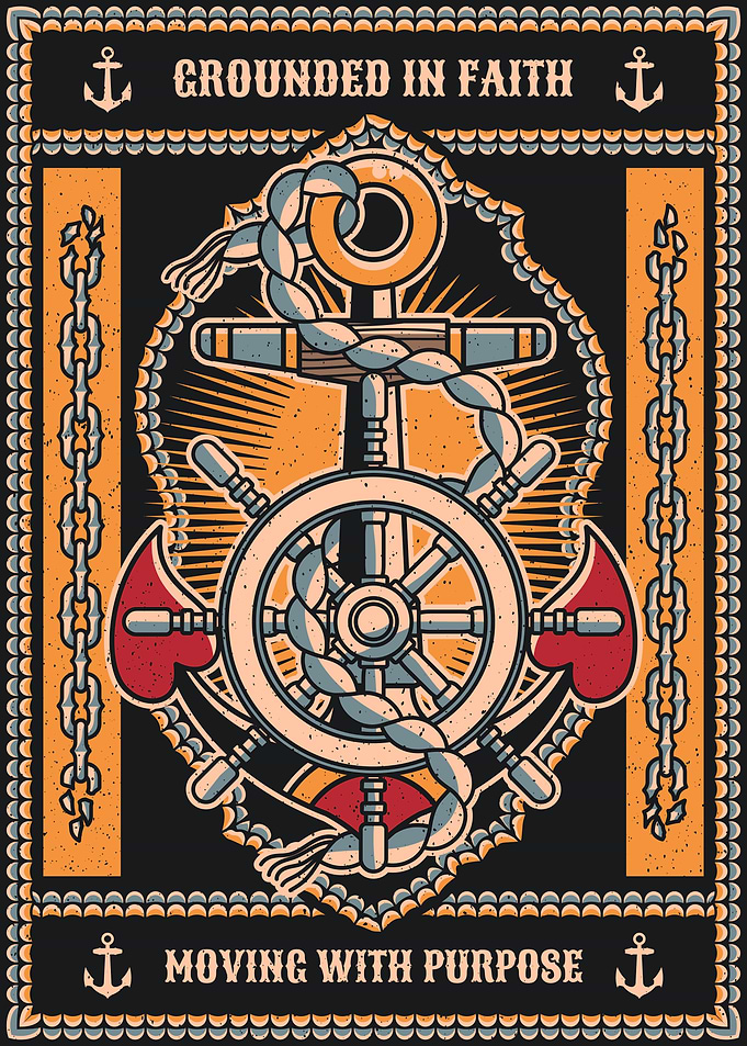 Anchor & Ship Wheel Design