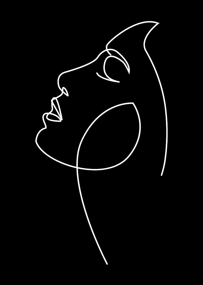 Line Art Woman Portrait