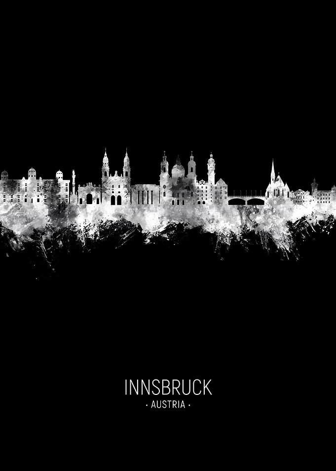 Innsbruck Austria Skyline