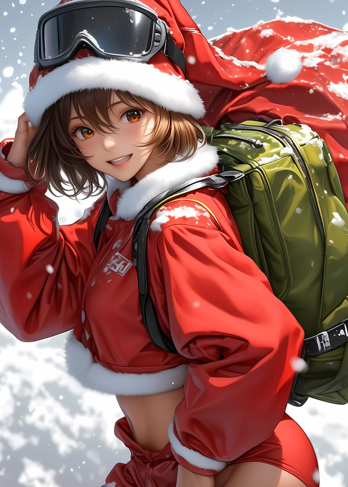 Anime Santa Girl Christmas