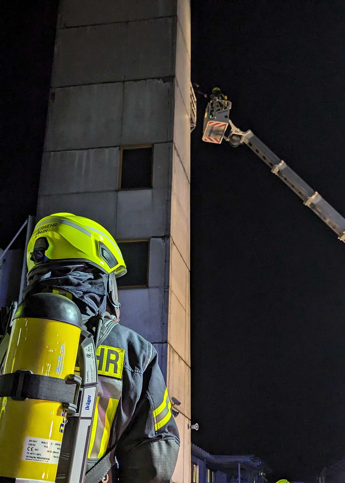 Firefighter at Night