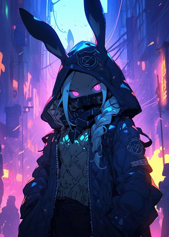 Cyberpunk Bunny Girl