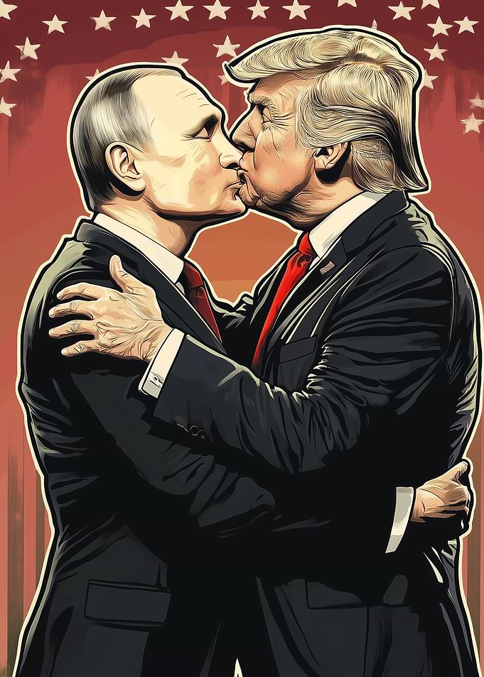Putin and Trump Kiss