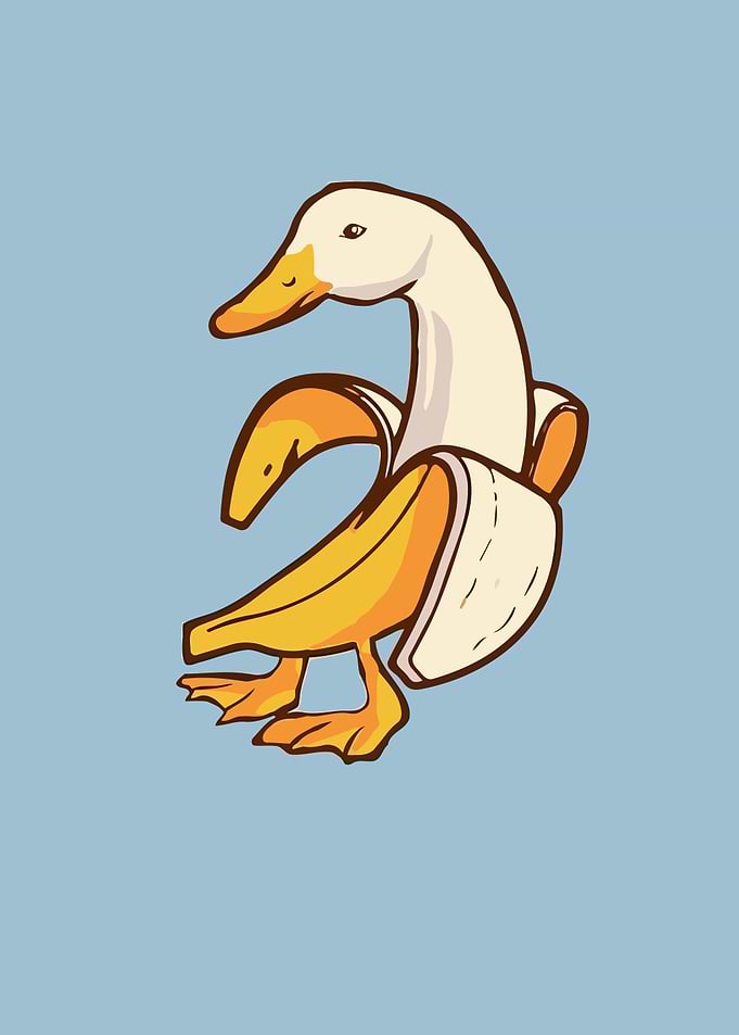 Duck in a Banana Peel