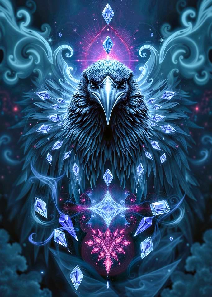 Sapphire Raven Stonimal