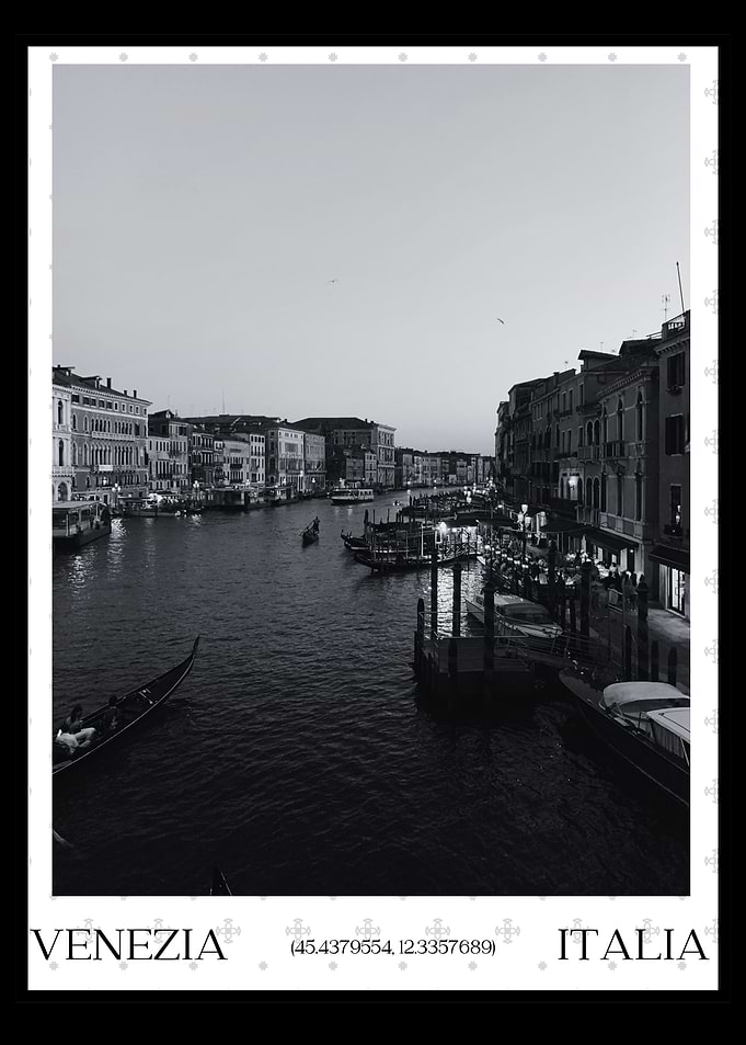 Venice Canal Simplistic Poster