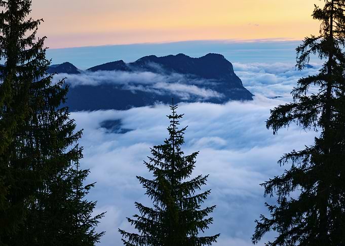 Mountaintop Cloudscape