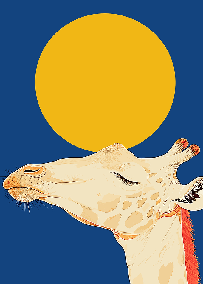 Giraffe and Sun