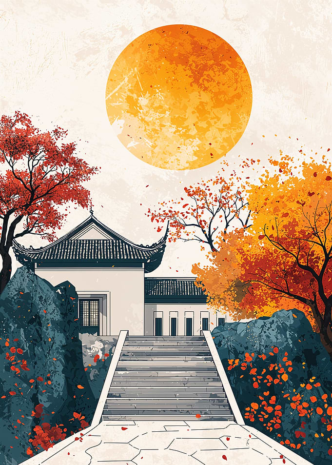 Autumnal Japanese Garden