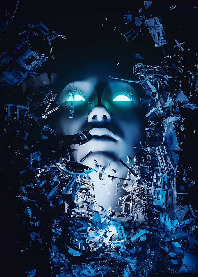 Cyberpunk Woman Face
