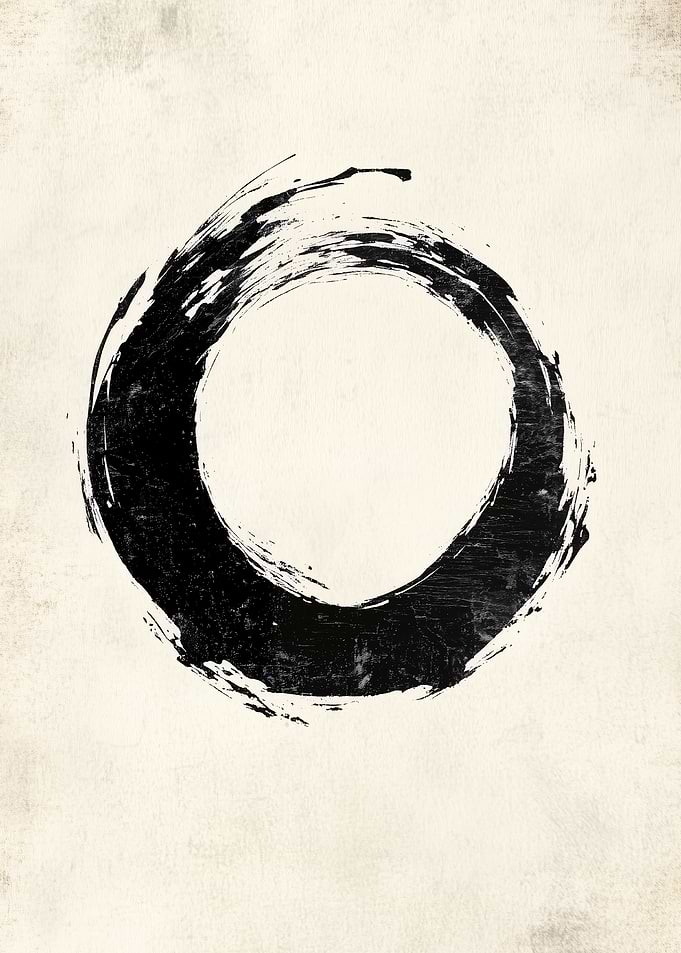 Zen Circle Abstract Art