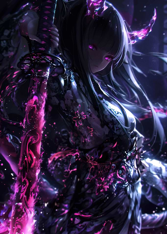 Anime Girl with Sword