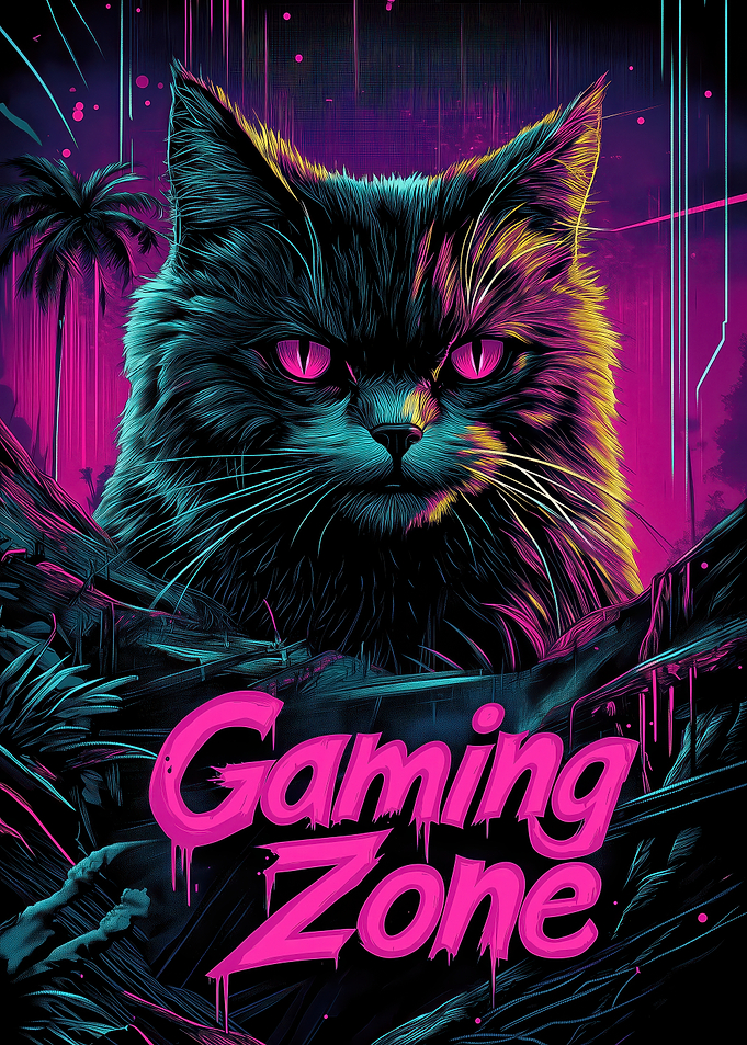 Gaming Cat Poster