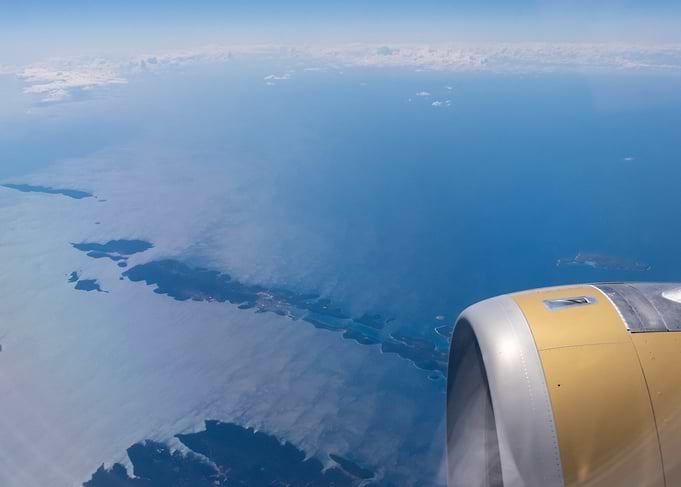 Airplane View of Islands