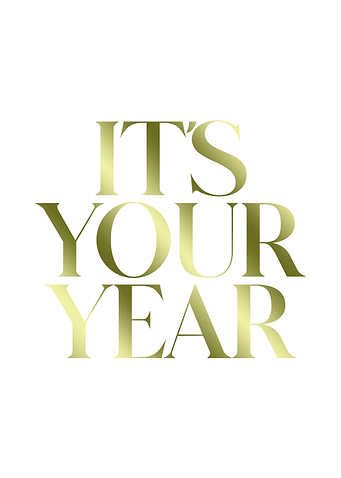 It's Your Year Poster New Year Vision Board Inspirational Motivational