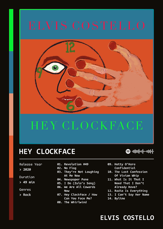 Hey Clockface (2020) Album by Elvis Costello