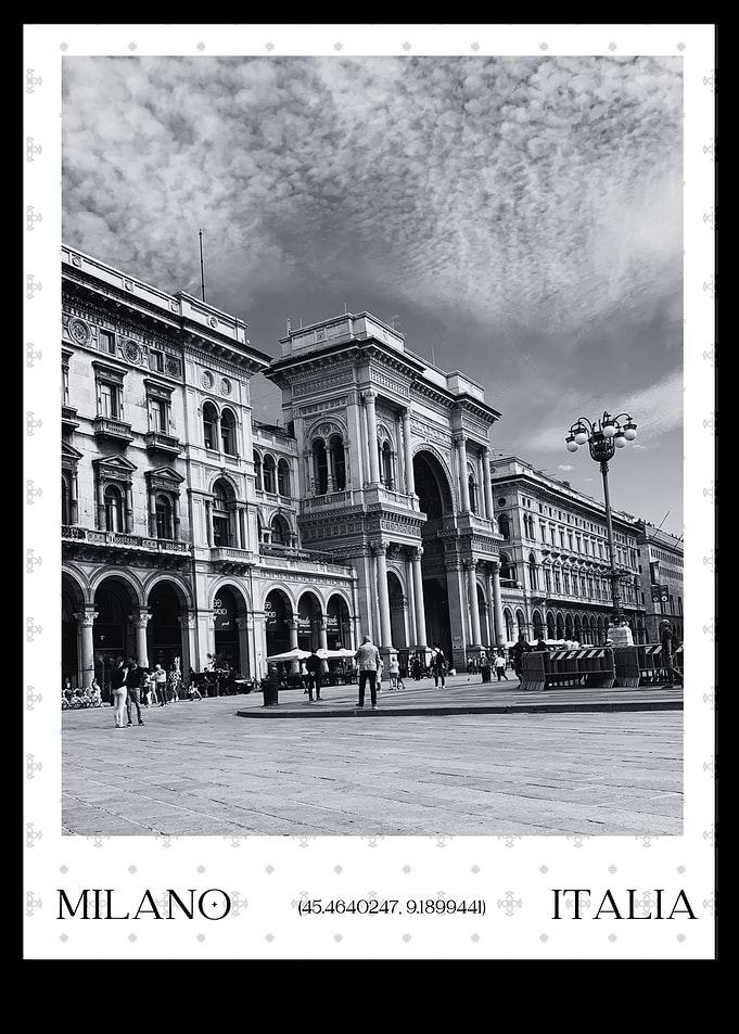 Milan Simplistic Poster