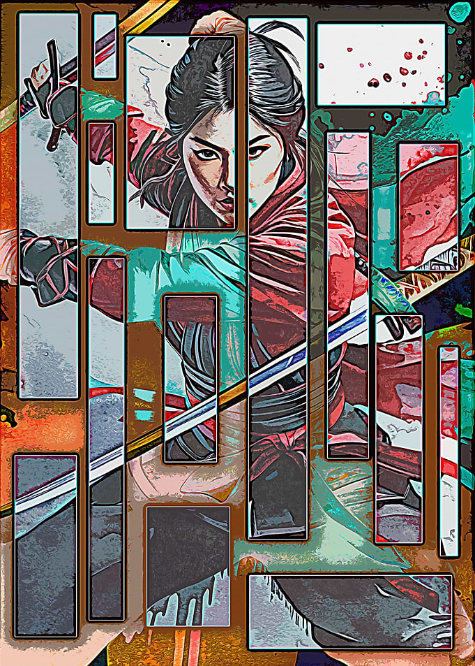 Samurai Woman Art