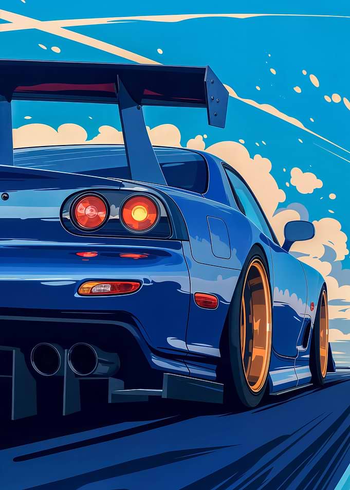 Mazda RX-7 Illustration