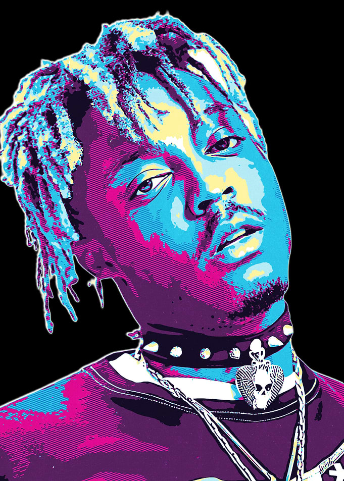 Juice Wrld Pop Art Portrait