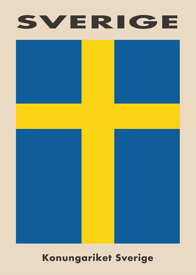 Swedish Flag Poster