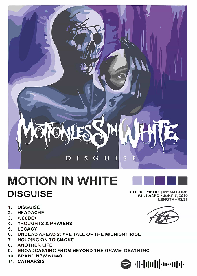 Motionless In White Disguise Album Cover