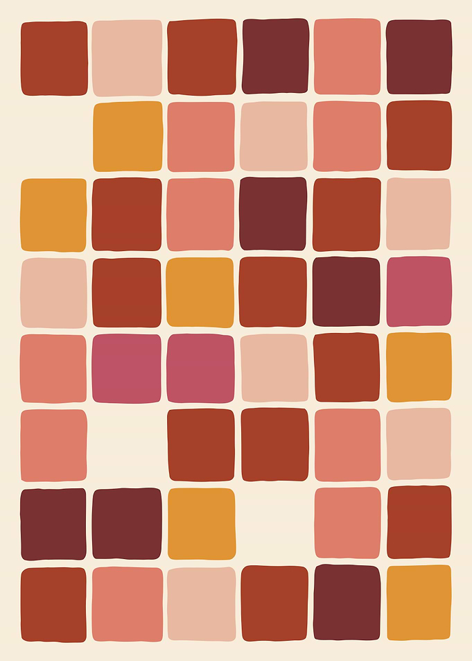 Abstract Color Block Art